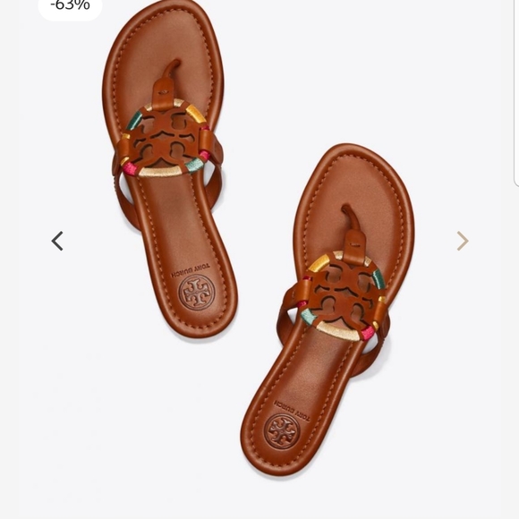 Leather Sandals Tory Burch Vintage Vachetta Leather TORY BURCH